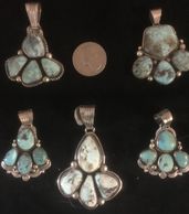 Five stone pendants