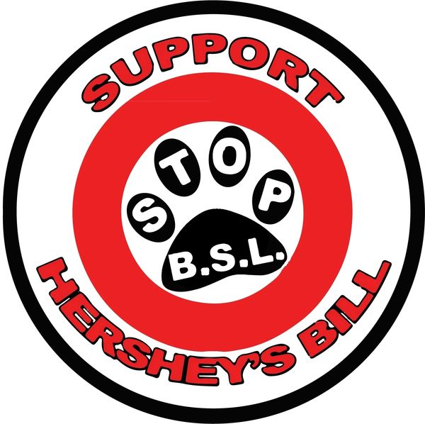 Circular logo for "Stop B.S.L." campaign.