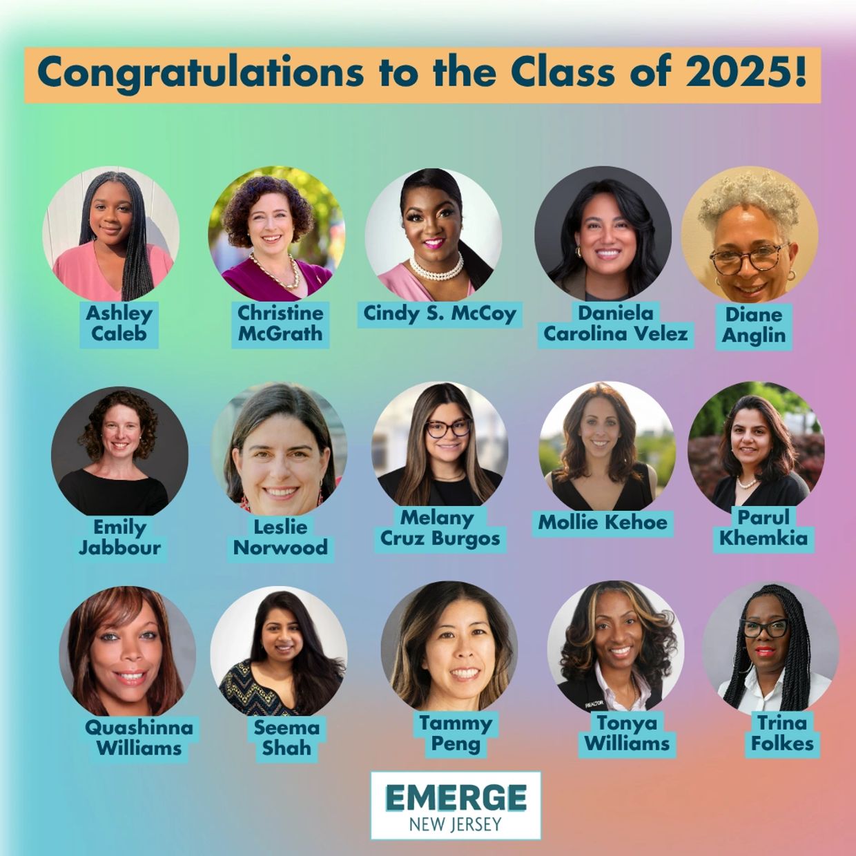 Congrats to the 2025 EMERGE New Jersey class.
