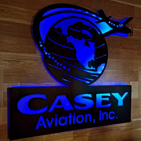 CUSTOM LED METAL BRANDED SIGN
