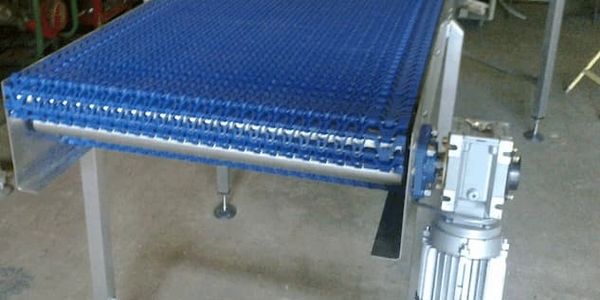 180 degree bend stainless steel modular belt conveyor system