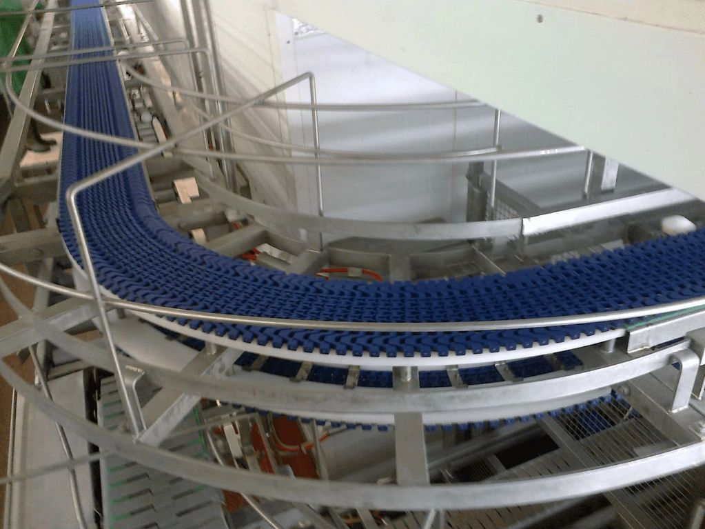 replacement  modular belt foe meat production conveyor system