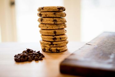 Nice stack of Chocolate Chip Welsh Cakes