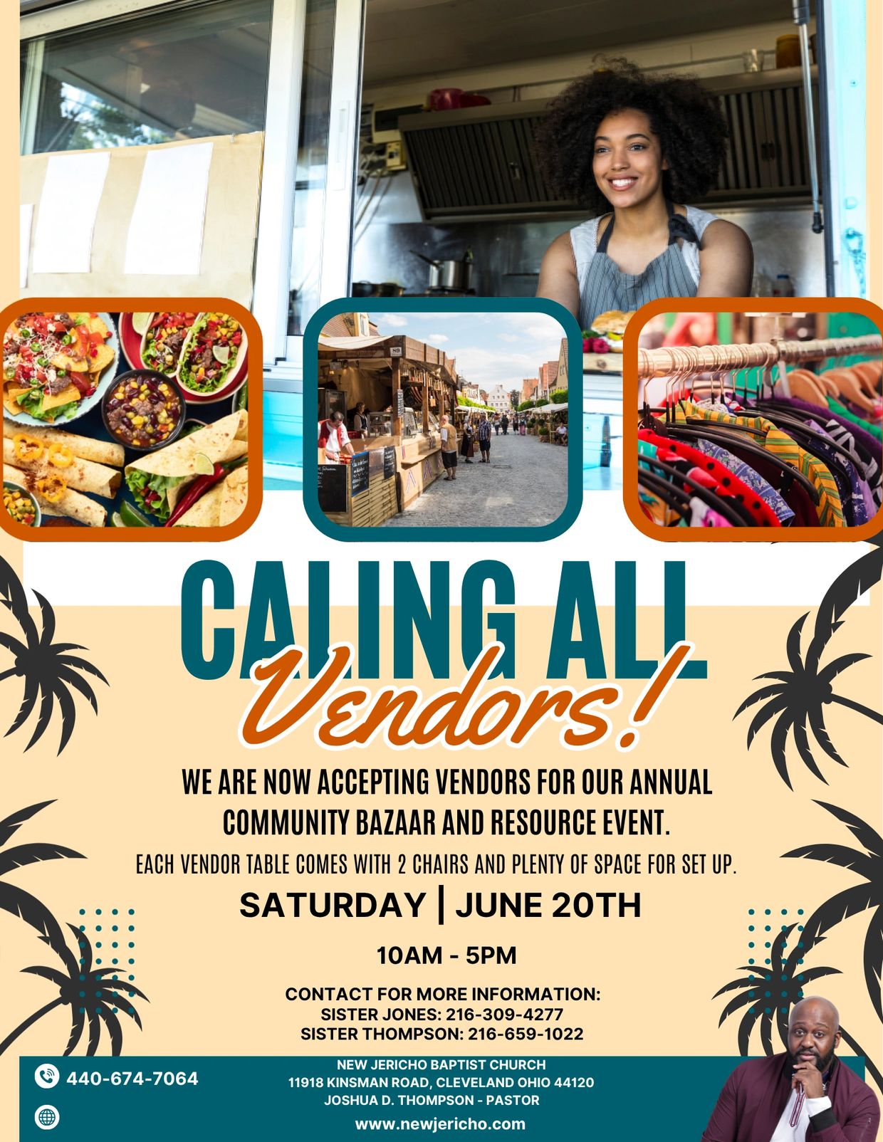 Community bazaar seeking vendors for June 20th event with food, crafts, and more.