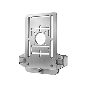 Stainless steel wall mount bracket.