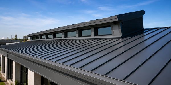 Standing seam metal roof installation by JS Sheet Metal Inc. Commercial & residential metal roofing,