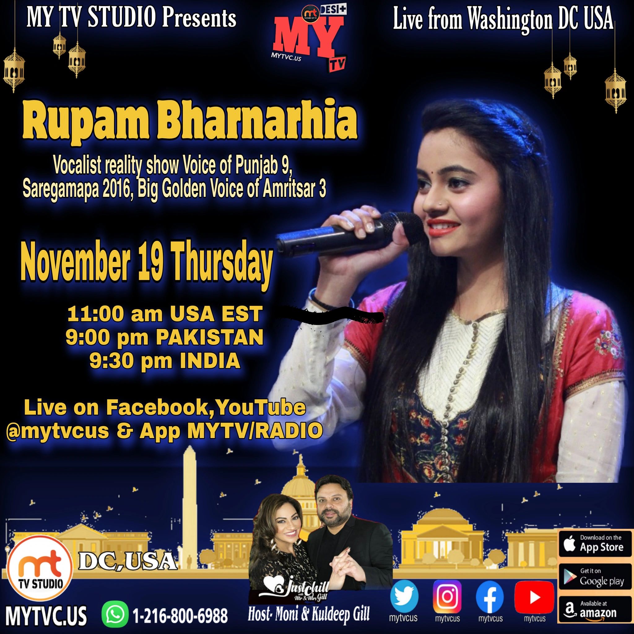 Rupam Bharnarhia Vocalist Live From Usa On Mytv