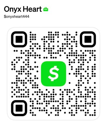 QR code for Onyx Heart's payment with username $onyxheart444.