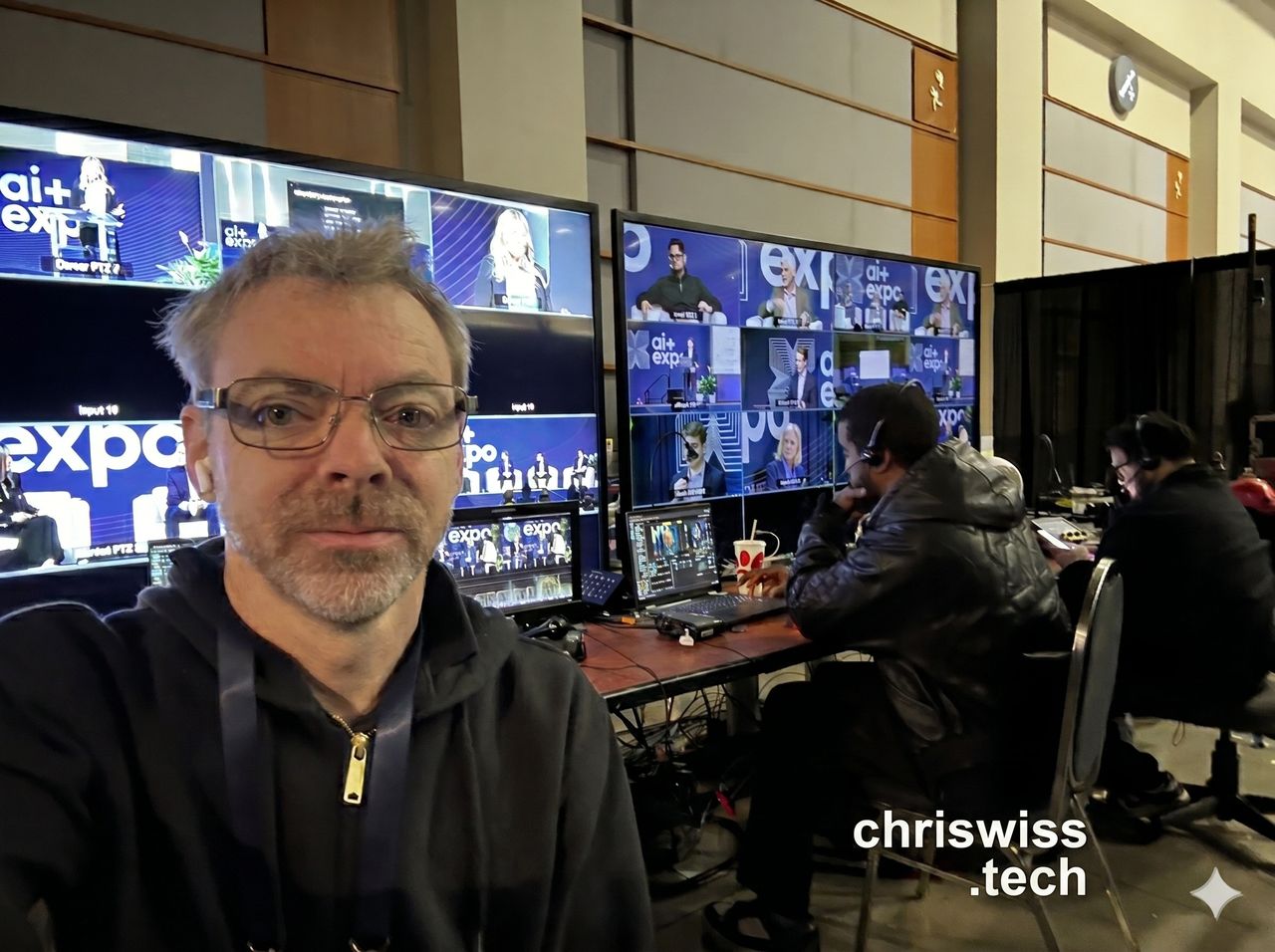 AI PTZ Camera System Engineer working on an AI Show with Panasonic AW-UE160 cameras