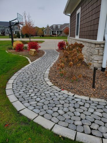 Unique Pave Walkway Design and Build, Dubuque, Iowa, Camanche, Iowa, Walcott, Iowa, Maquoketa, Iowa