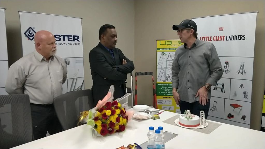 With Art Wing, founder of Little Giant Ladders of US, forging a strategic alliance