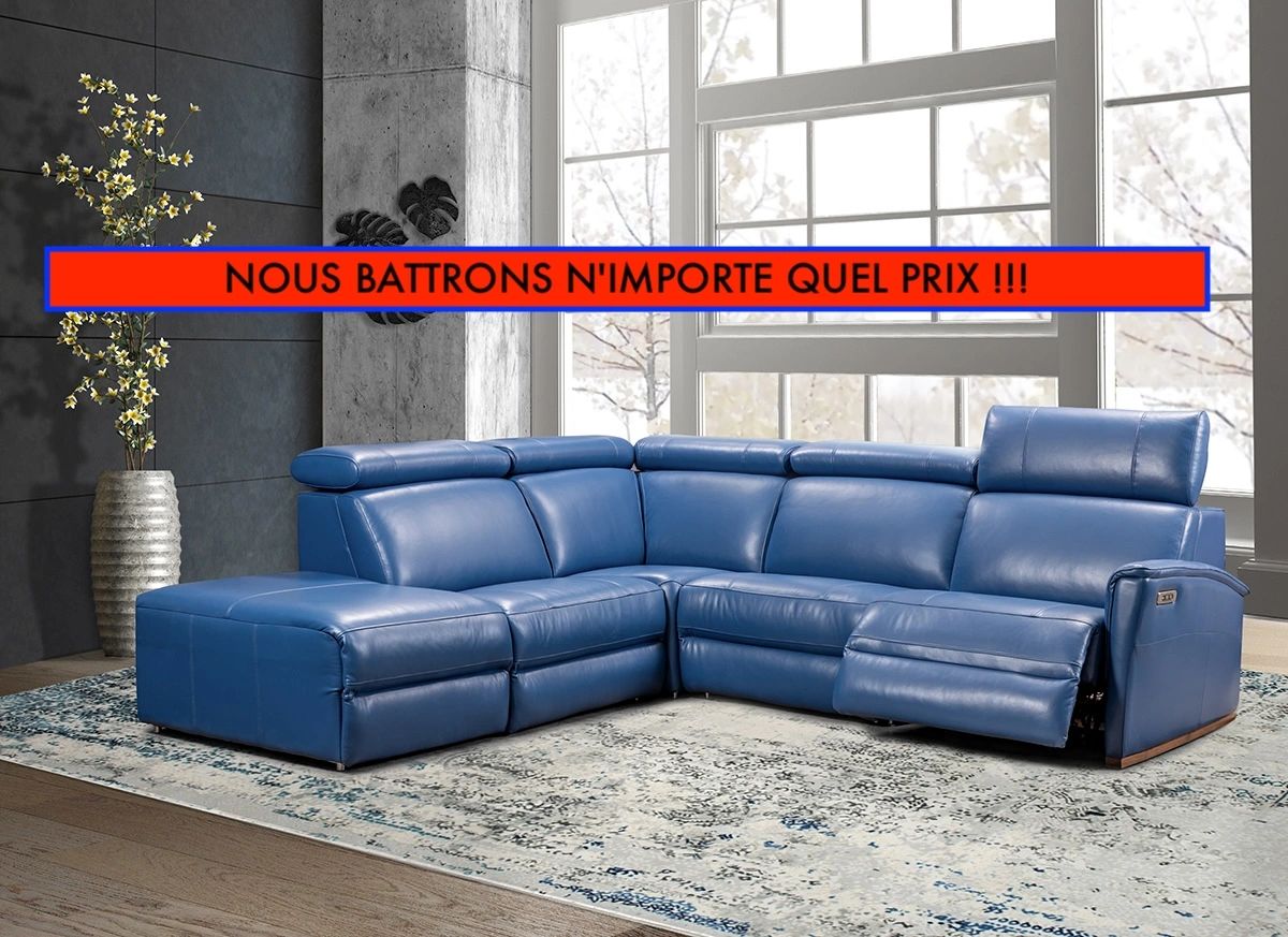 sofa sectionnel inclinable Via