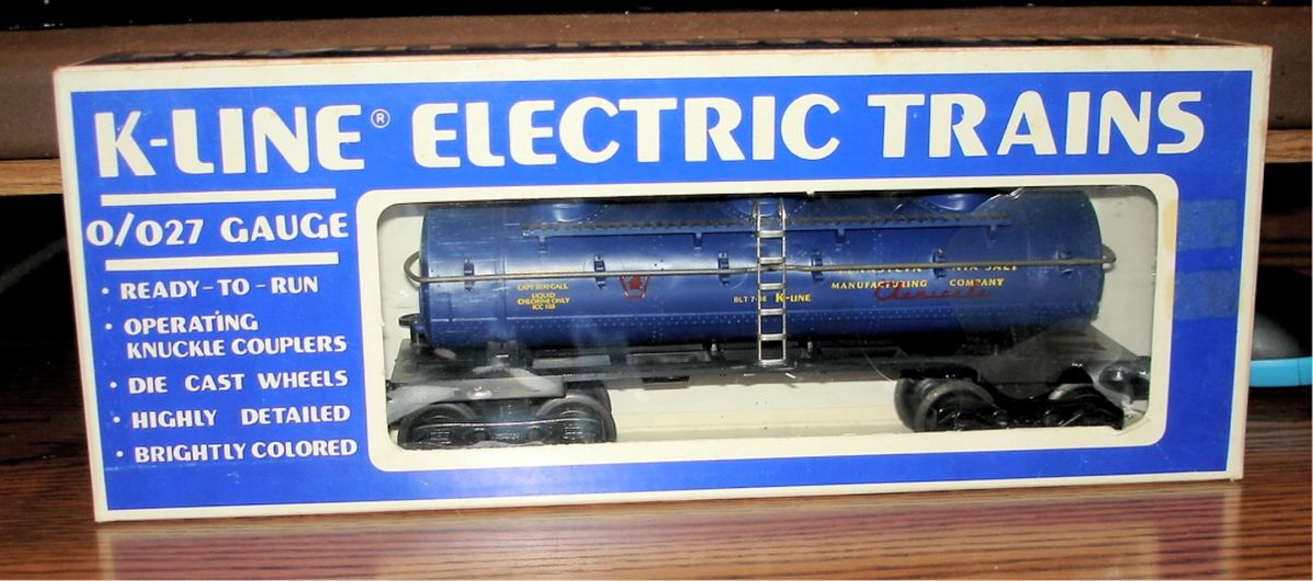 K-Line - Penn Salt 3-Dome Tank Car w/Original Box #K-5412 O/O27 Scale Gauge