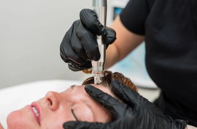 Hydrodermabrasion facial to infuse serums while gently exfoliating skin.