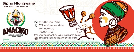 Amaciko South African heritage international 