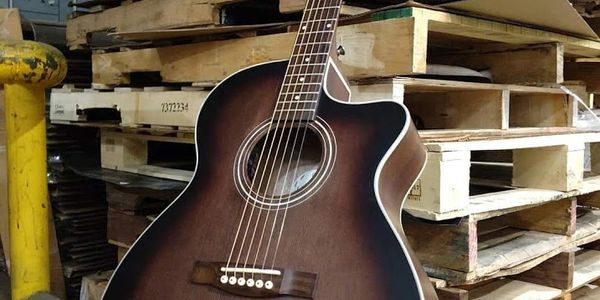 Guild OM240CE in charcoal burst acoustic electric guitar