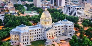 Capital building in Jackson, MS