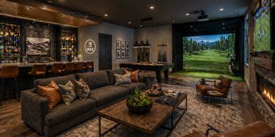 Man cave or flex space in a high-income home