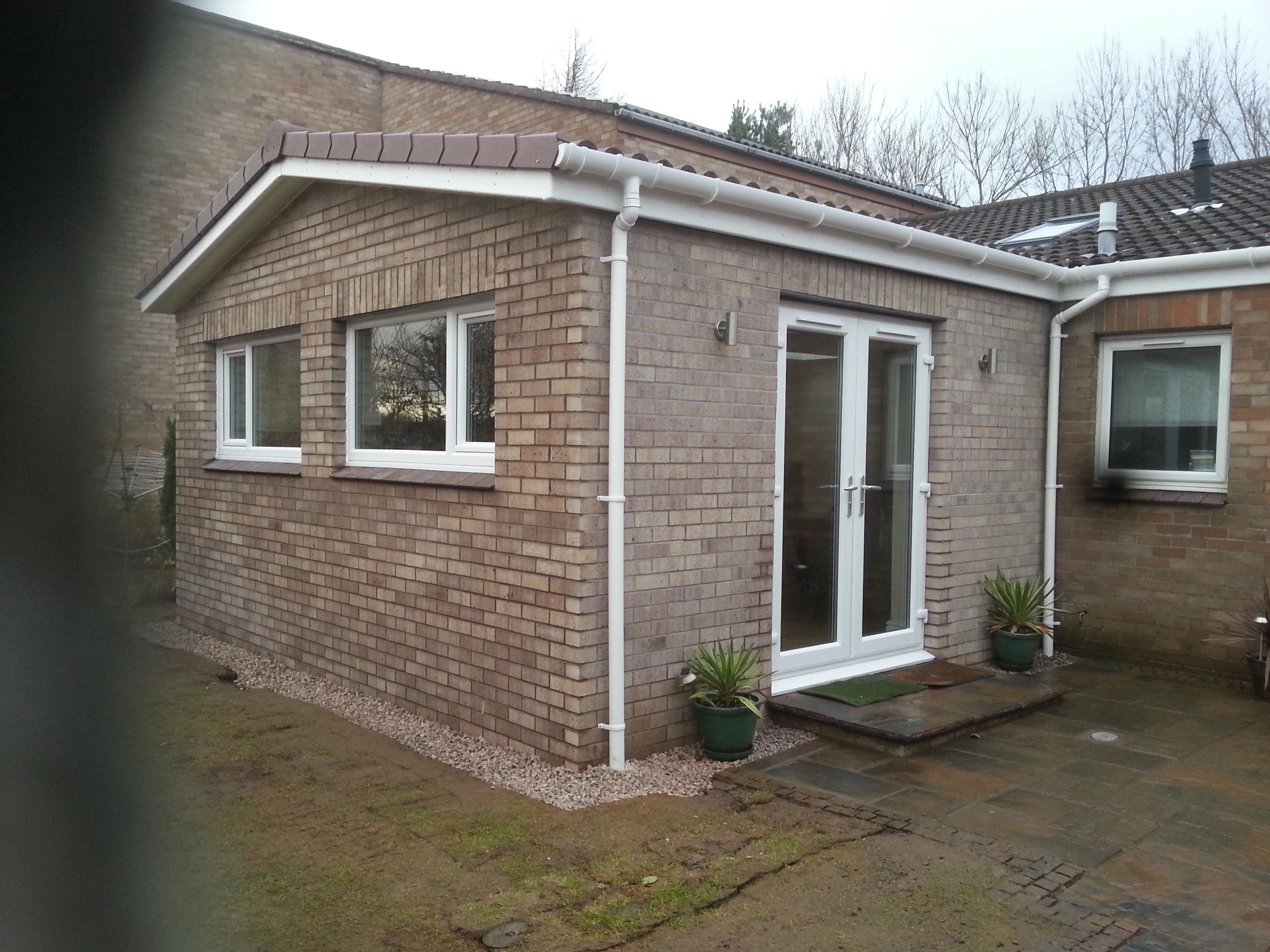 House extension timber frame construction by Woodgate Joinery