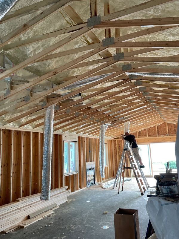 Installing duct work Always local Always trusted quick service company.