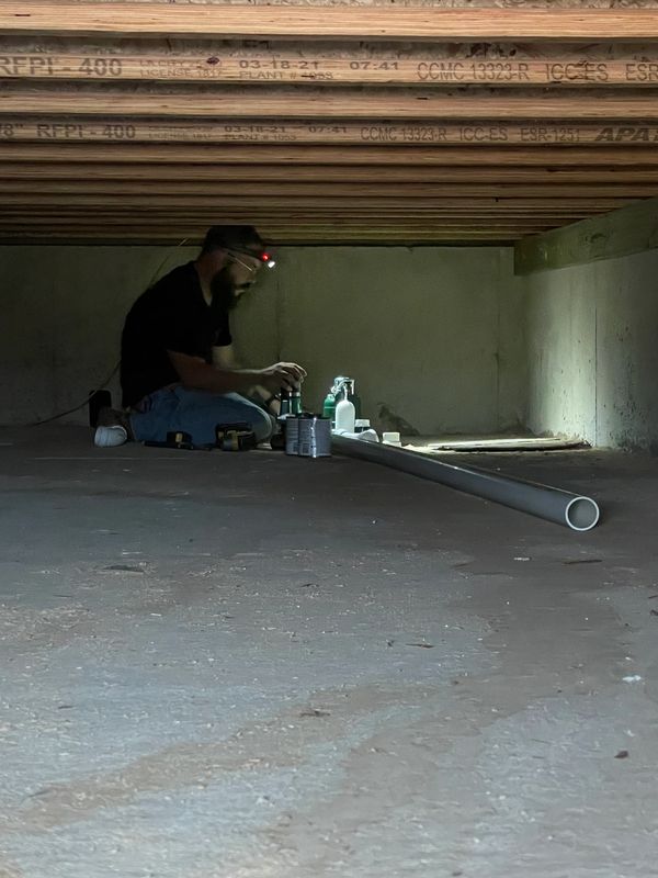 Starting the main trunk line for the sewer lines.Always local Always trusted quick service company.