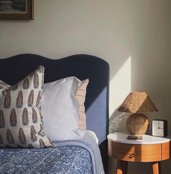 Wave Curved Linen Headboard