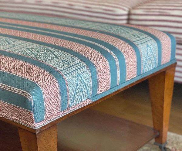 Ottoman covered in Guy Goodfellow