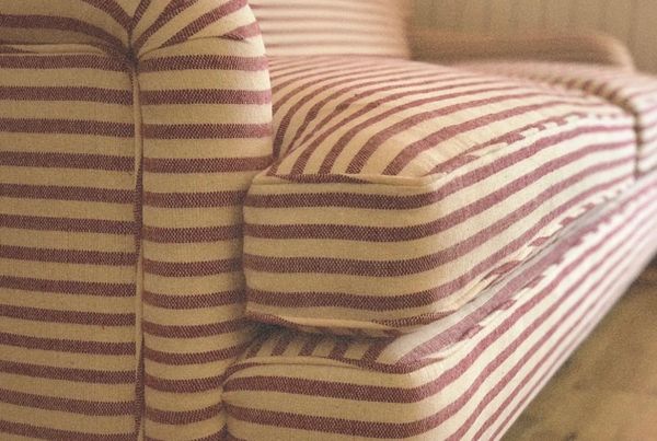 Sofa Upholstery using Guy Goodfellow, Olive Sacking