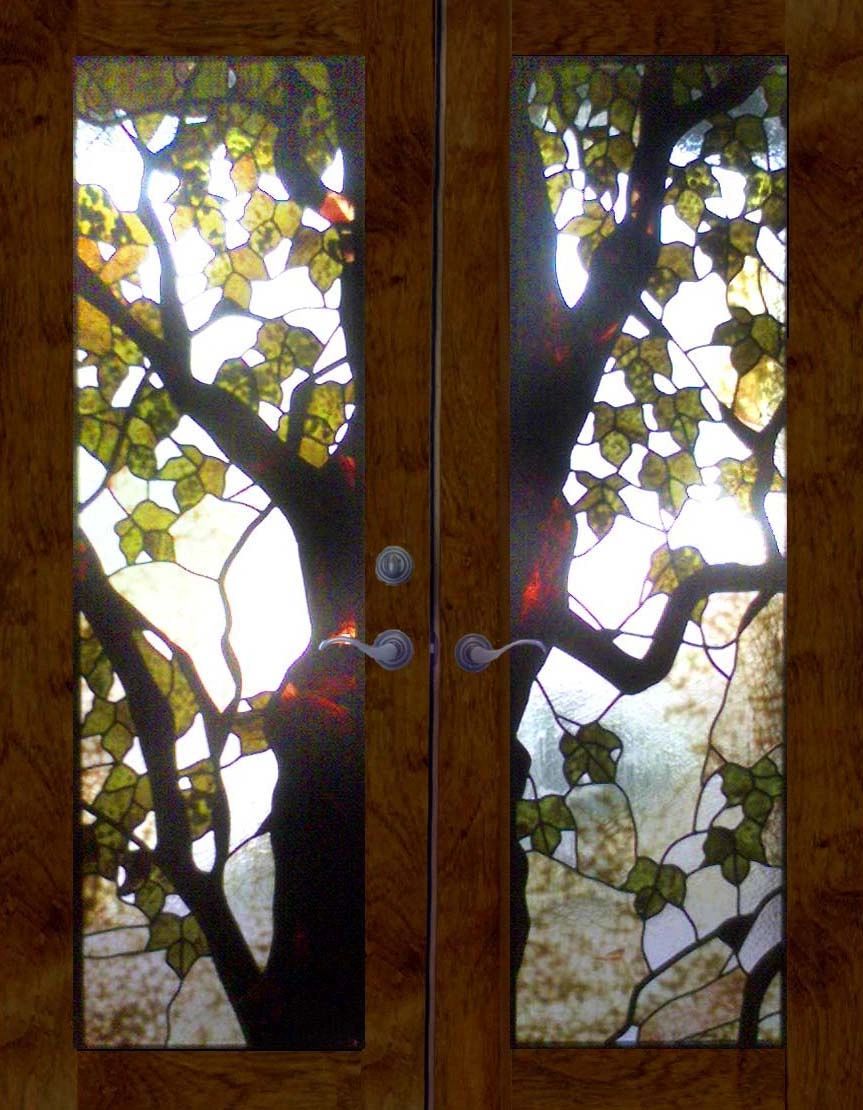 Stained Glass Sunset Tree - Sculpted Solder