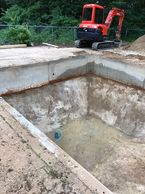 pool excavation of a filled in pool
Pool Digging, Atkinson NH