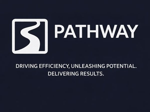 Pathway logo with the tagline about efficiency and results.