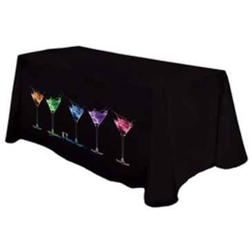 digitally printed tablecloths, tradeshow tablecloths, custom tablecloths, printed tablecloth