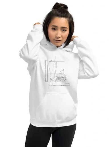 Industry apparel, Sweatshirt, hoodie, burger and beer