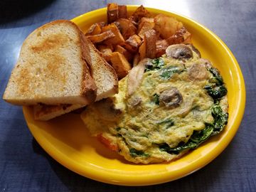 Spinach & Mushroom Omelette