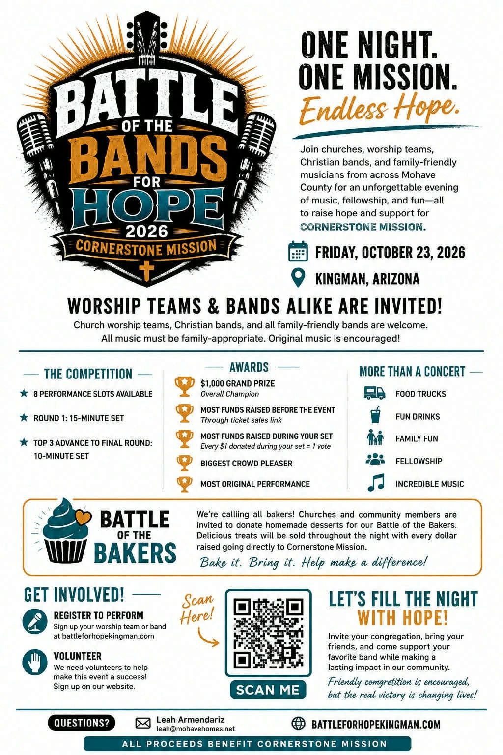Battle of the Bands for Hope event details and invitation.