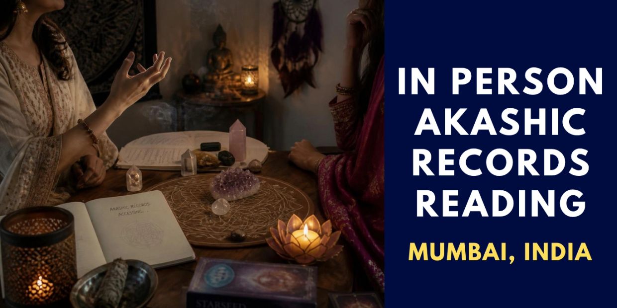 In-person face to face Akashic records reading session conducted at Mumbai, India