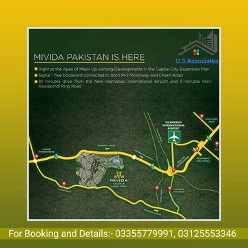 Mivida City Islamabad Location Map 