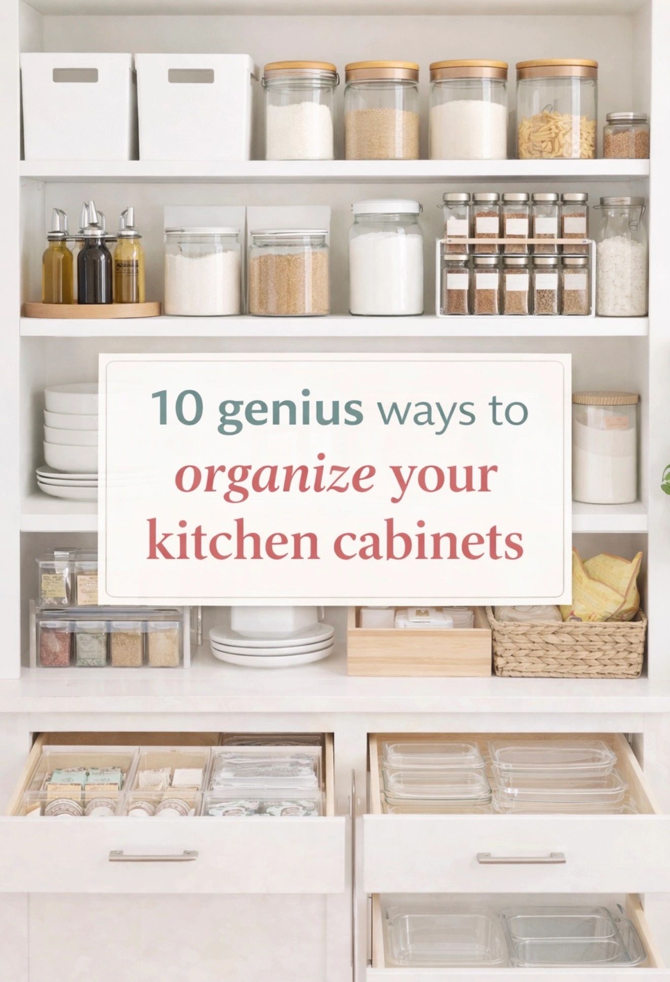 10 Genius Ways to Organize Your Kitchen Cabinets