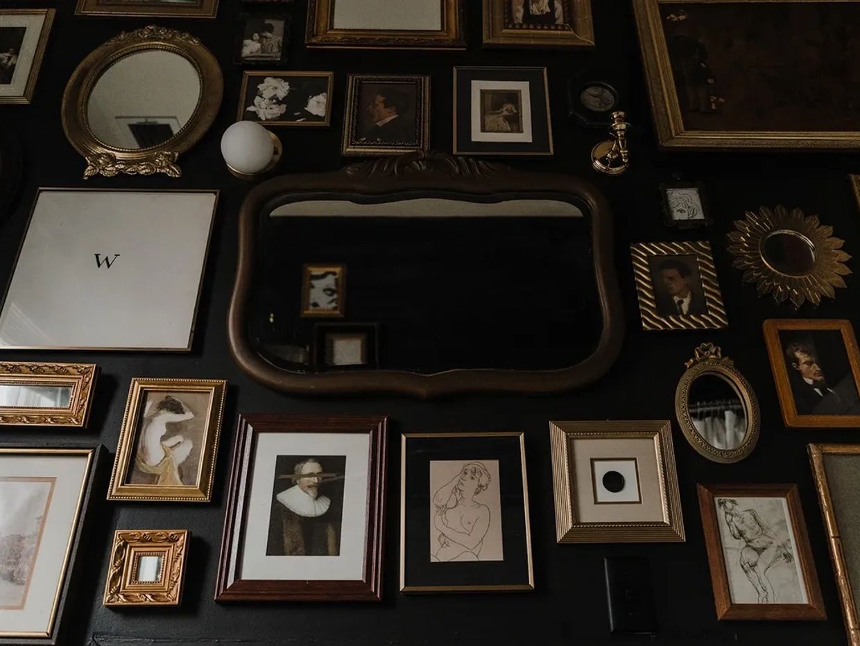 Bridal Suite gallery wall decor