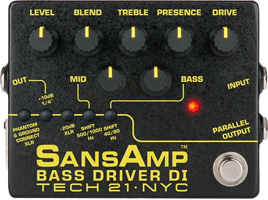 ベース SansAmp Bass D DI TECH 21 NYC Tech 21 NYC Sansamp Programmable Bass Driver DI Pedal