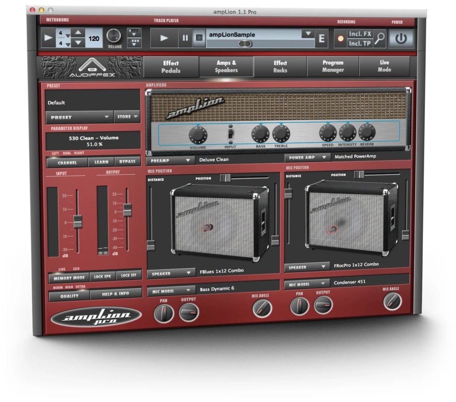 Audified - AmpLion Pro Guitar Amp Simulation for Live Performance Digital  Download