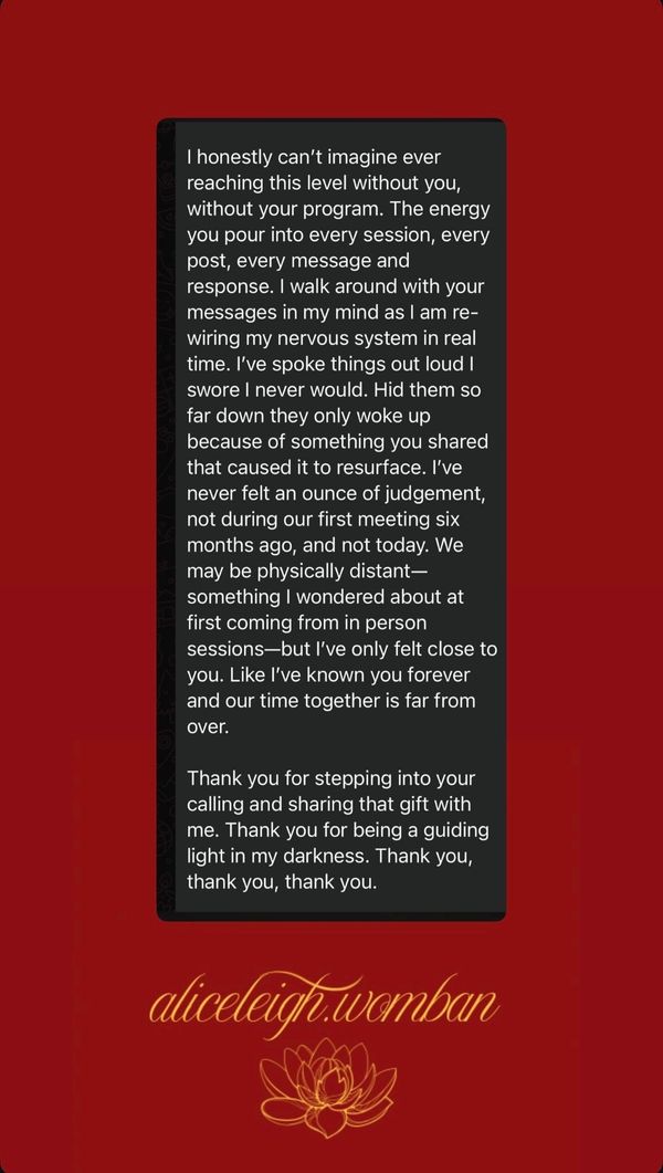 A heartfelt message expressing deep gratitude and emotional connection.