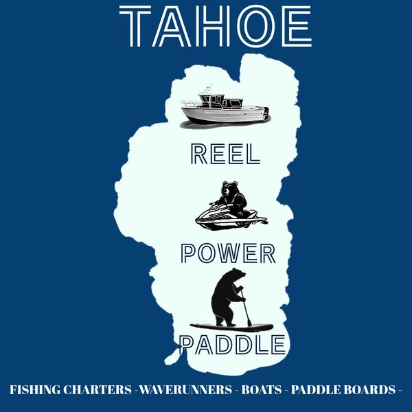 Logo for Tahoe Reel, Power, and Paddle