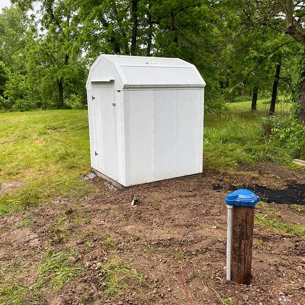 Premium Well House w/ Pitless Adapter Setup.