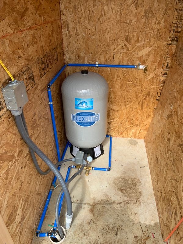 Pressure Tank in Customer Provided Well House.