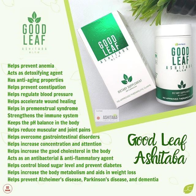 Good Leaf Ashitaba 30 Capsule 100 Organic