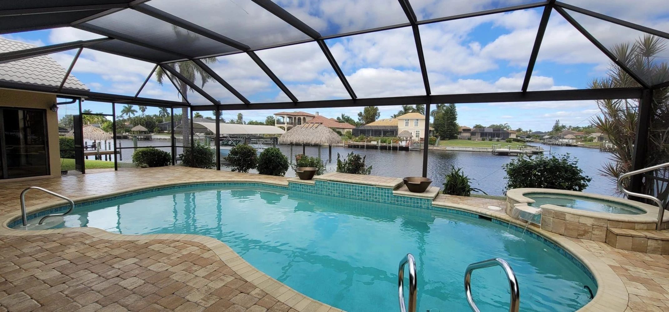 Pool Cage Painting & Rescreening Service is the fastest available, including all necessary hardware
