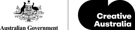 Logo of the Australian Government and Creative Australia.