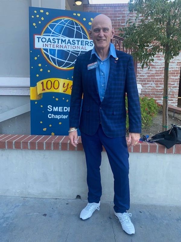 At the 100th Anniversary  at Smedley One Toastmasters Club in Santa Ana, California.