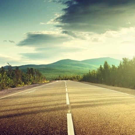 Our journey.  The open road awaits us.